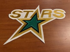 Jaqueta/remendo de suéter vintage com logotipo Dallas Stars NHL, 13”, branco comprar usado Jaqueta/remendo de suéter vintage com logotipo Dallas Stars NHL, 13”, branco comprar usado  Enviando para Brazil