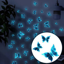 Juego de pegatinas de pared de mariposa luminosas decoración del hogar calcomanía de pared decoración de habitaciones segunda mano  Embacar hacia Mexico