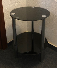 Beistelltisch glas schwarzglas gebraucht kaufen  Dortmund