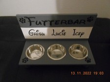 Futterbar katzen edelstahlnäp gebraucht kaufen  Elsdorf