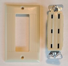 Sierra Eléctrica Marfil Sierraplex Triple Salida y Placa de Cubierta Acanalada De Colección segunda mano  Embacar hacia Mexico