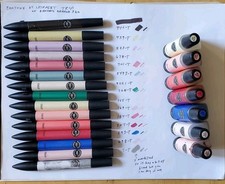 Pantone Letraset Tria três pontas marcadores de cor conjunto de 15 +7 refis + itens bônus comprar usado  Enviando para Brazil