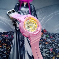Usado, Relógio digital analógico rosa Casio Baby-G feminino 5338 BA-110CA 40mm comprar usado  Enviando para Brazil