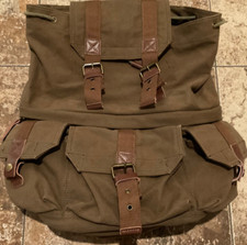 Canvas leather military for sale  San Tan Valley