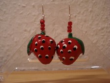 Hrringe erdbeeren rot gebraucht kaufen  Strausberg