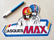 Autocollant ancien CASQUE MOTO MAX Vintage sticker adesivo pegatina aufkleber  comprar usado  Enviando para Brazil