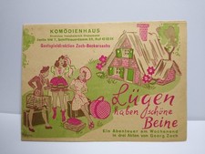 Altes theaterprogramm lügen gebraucht kaufen  Berlin