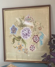 Vintage floral embroidery for sale  SUNDERLAND
