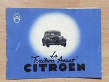 Citroën traction prospectus d'occasion  Saint-Genest-Malifaux