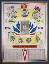 Calendrier victoire 1945 d'occasion  Clamecy