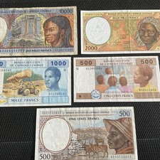 Ensemble billets afrique d'occasion  Saint-Grégoire