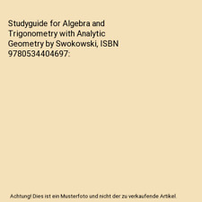 Studyguide for algebra gebraucht kaufen  Trebbin