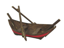 Barca legno 6x13x3h usato  Napoli