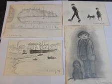 Four drawings signed for sale  CHESTER LE STREET