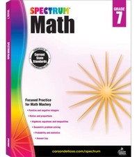 Spectrum math workbook for sale  Montgomery