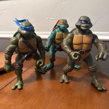 Brinquedos Playmates TMNT 12" Michelangelo Donatello Leonardo 2002 comprar usado  Enviando para Brazil