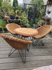 Vintage korbsessel tisch gebraucht kaufen  Caputh