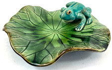 Ceramic frog lily for sale  EXETER