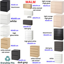 IKEA MALM Seria Nowoczesny schowek z eleganckim skandynawskim stylu 40×55 cm, 160×78cm na sprzedaż  Wysyłka do Poland