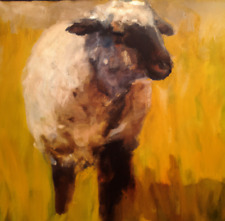 Original sheep painting for sale  BROADWAY