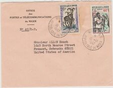 Usado, Níger 1967 Cubierta a EE. UU. con emisión Cruz Roja '67 en franqueo buen estado segunda mano  Embacar hacia Argentina