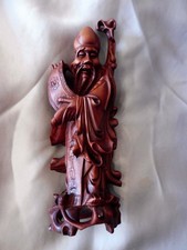 Chinesische holzfigur gottheit gebraucht kaufen  Berlin