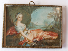 Antique french painting for sale  BRIGHOUSE