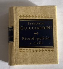 Miniatura libro guicciardini usato  Bagno a Ripoli