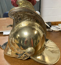 Brass fireman helmet for sale  IPSWICH