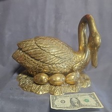 Vtg brass swan for sale  Red Cloud