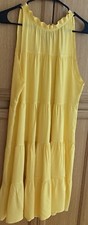 Vestido Babydoll sem mangas gola alta amarelo comprar usado  Enviando para Brazil