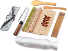 Kit de fabricação de sushi para iniciantes tudo em um conjunto de máquina de sushi com tapetes de sushi Bam... comprar usado Kit de fabricação de sushi para iniciantes tudo em um conjunto de máquina de sushi com tapetes de sushi Bam... comprar usado  Enviando para Brazil