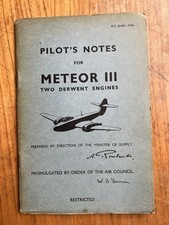 Pilot notes meteor for sale  EDINBURGH