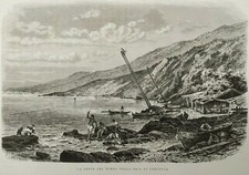 Stampa antica pesca usato  Staranzano