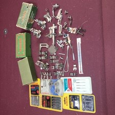 Bonito Lote Vintage Máquina de Coser Accesorios Cantante Greist Simanco Hemmer Bobinas segunda mano  Embacar hacia Mexico