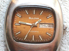 RELÓGIO SUÍÇO VINTAGE 1975 MASCULINO BULOVA AUTOMÁTICO 17 JOIAS N5 PEÇAS ou REPARO comprar usado  Enviando para Brazil
