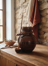 Vintage brown ceramic d'occasion  Expédié en Belgium