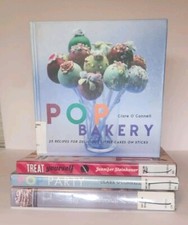 Lot of Four (4)Desserts  Cake Pop Cookies Sweet Treat Snacks Recipe Cookbooks  comprar usado  Enviando para Brazil