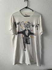 CAMISETA CONCERTO VINTAGE DAVID BOWIE RARA- THE GLASS SPIDER N AMER TOUR 1987 GG BRANCA comprar usado  Enviando para Brazil