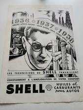 Publicité 1937 shell d'occasion  Bordeaux-