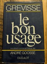 Bon usage grevisse d'occasion  Expédié en Belgium