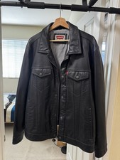 levis trucker leather jacket for sale  San Marcos
