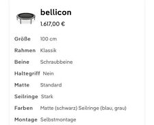 Bellicon trampoline gebraucht gebraucht kaufen  Stutensee