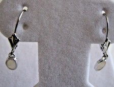 Brincos traseiros de ouro branco 14k com alavanca de opala natural comprar usado  Enviando para Brazil