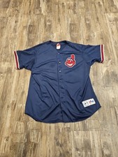 Usado, Camiseta de beisebol vintage Majestic Cleveland Indians Chief Wahoo costurada tamanho XL comprar usado  Enviando para Brazil