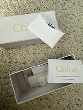 Usado, Óculos de sol CHLOE caixa vazia branca com caixa de embalagem 3" profundidade NOVO com cartão comprar usado  Enviando para Brazil
