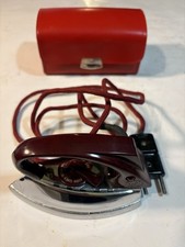 Mini ferro de viagem antigo vintage com estojo. Feito na Inglaterra, usado comprar usado  Enviando para Brazil