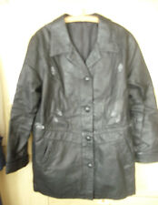 Schwarze lederjacke echtleder gebraucht kaufen  Görlitz