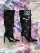 Asos black patent for sale  GREENFORD