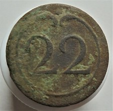 Ancien bouton plat d'occasion  Saint-Amand-les-Eaux